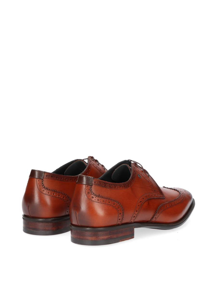 Dark cognac geklede schoenen Floris Van Bommek 