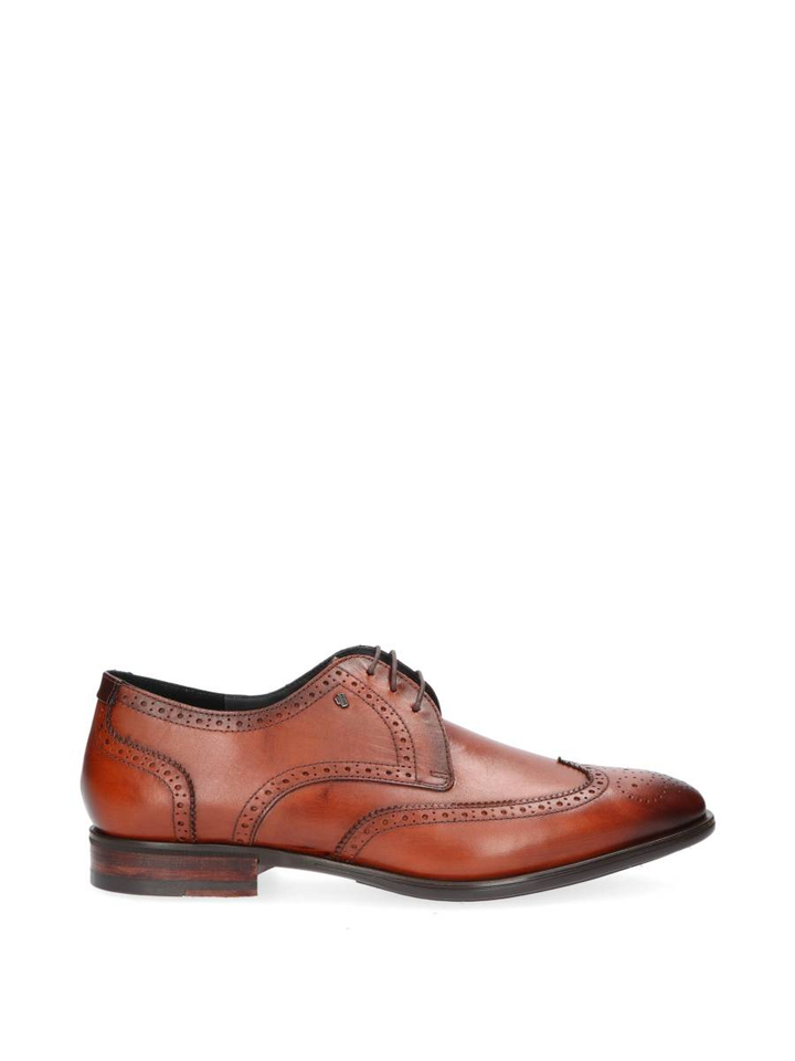 Dark cognac geklede schoenen Floris Van Bommek 