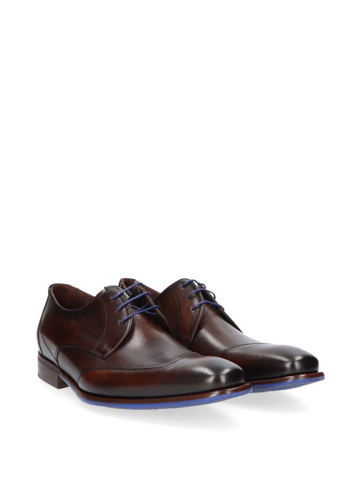 Donkerbruine lage schoenen De Stijler Floris Van Bommel