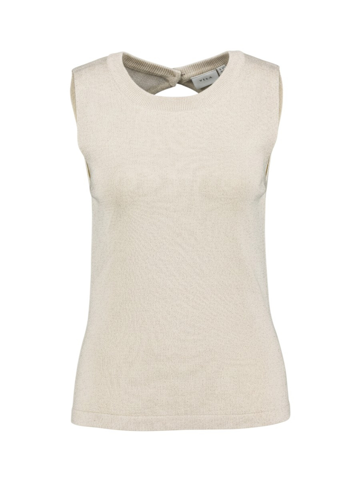 Beige top met glinsters 