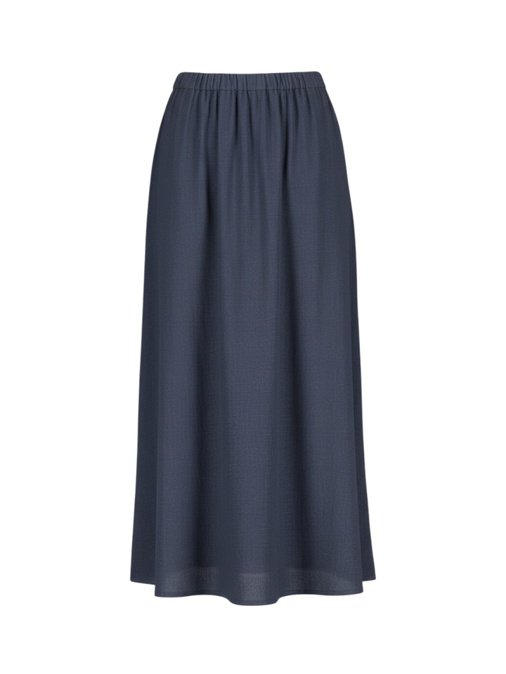 Donkerblauwe rok met split Selected 