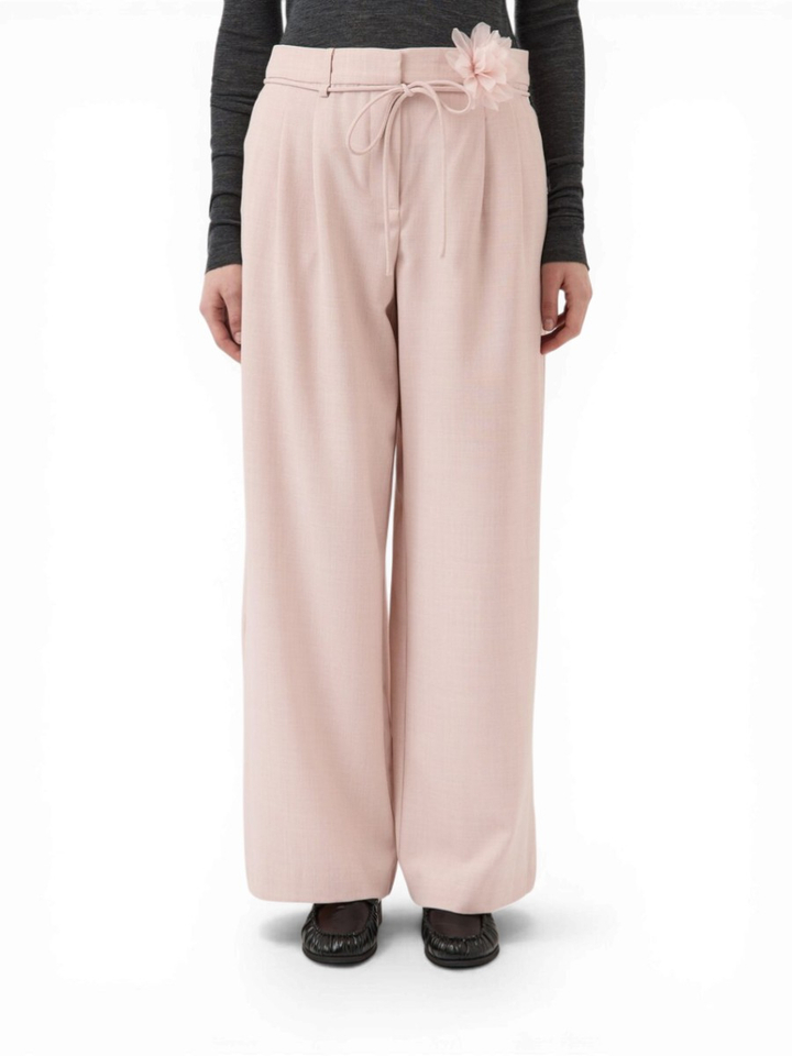 Lichtroze broek met bloem Yasmimi Y. A. S. 