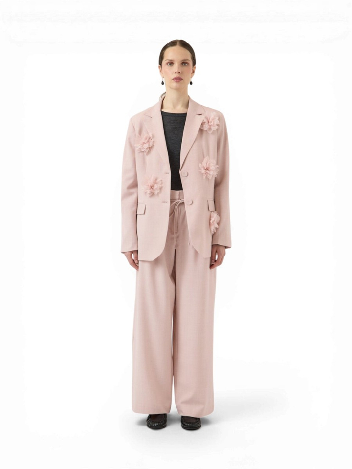 Lichtroze broek met bloem Yasmimi Y. A. S. 