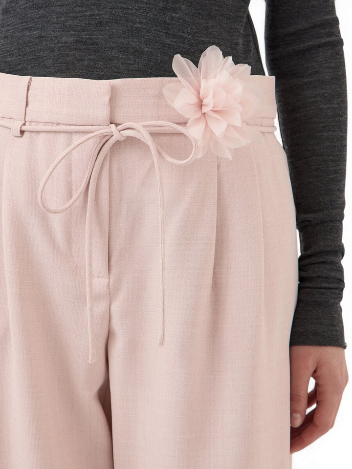 Lichtroze broek met bloem Yasmimi Y. A. S. 