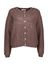 Donkerbruine cardigan met knoopsluiting Bibi Studio