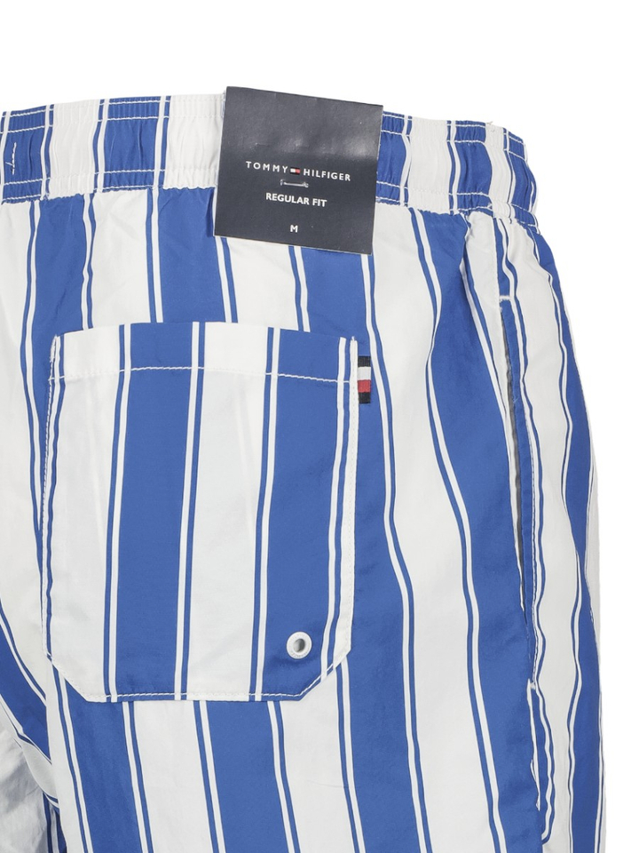 Blauw wit gestreepte zwemshort Tommy Hilfiger 