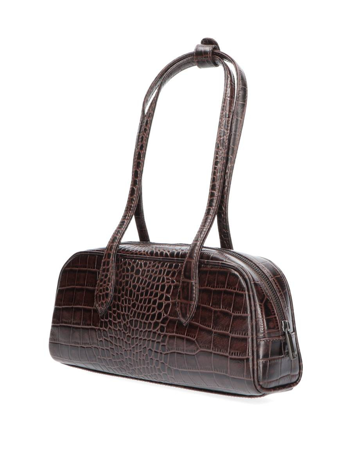 Espresso bruine handtas Croco  Markberg Bag 