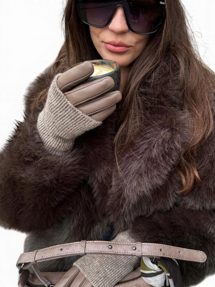 Taupe kleurige handschoenen Helly MGB Glove Markberg