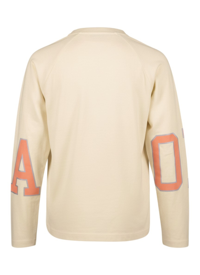 Ecru t-shirt met lange mouwen Indy Blue Bay 