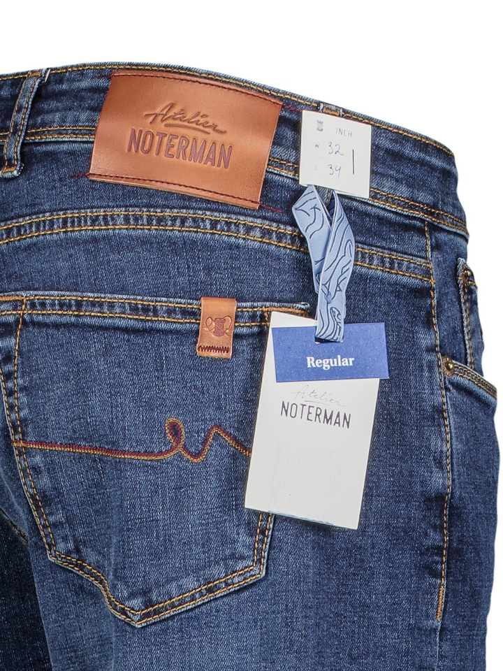 Blauwe slim fit jeans Atelier Noterman