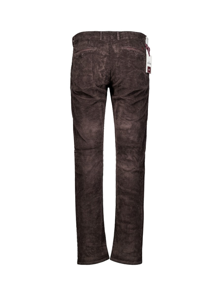 Donkerbruine ribfluwelen broek Atelier Noterman