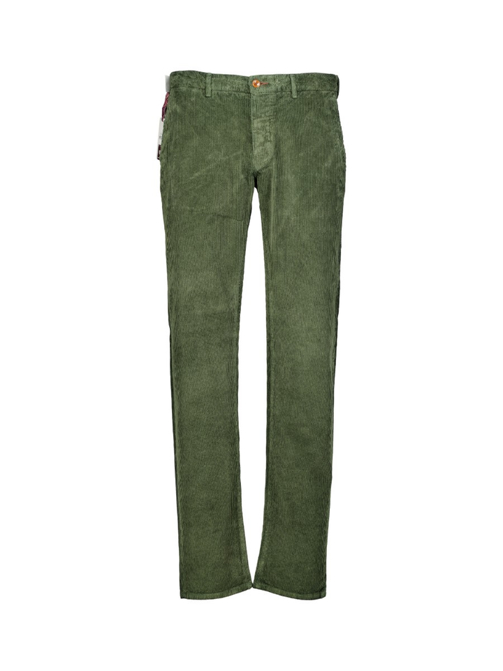 Groene ribfluwelen broek Atelier Noterman