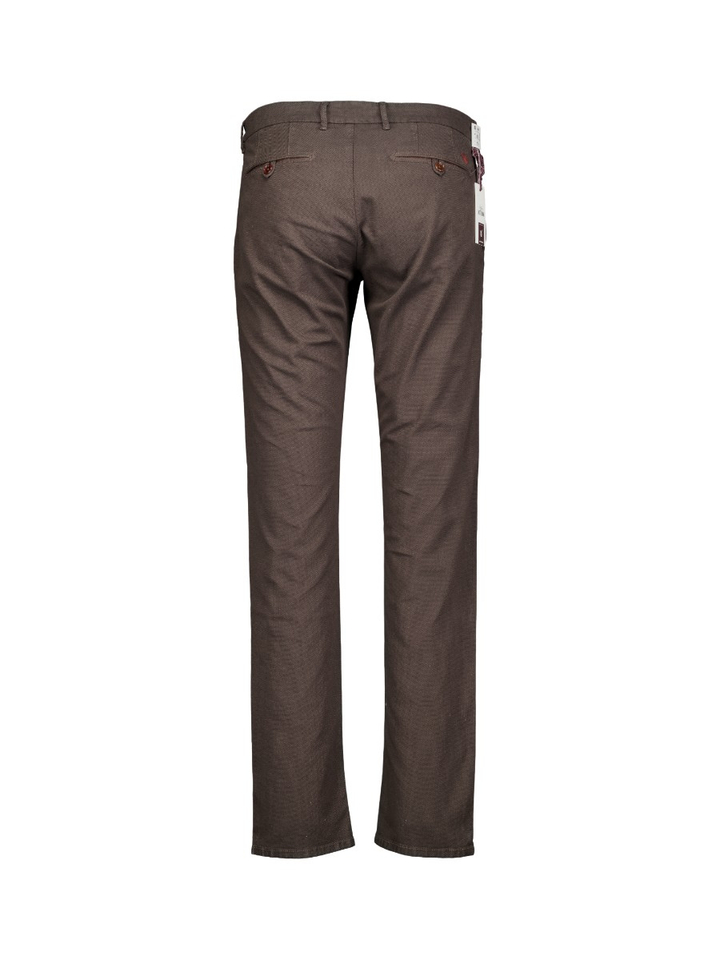 Donkerbruine katoenen lange broek Atelier Noterman