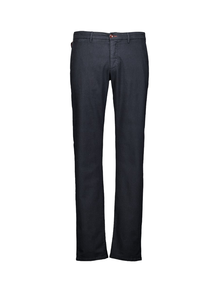 Donkerblauwe geruite broek Atelier Noterman