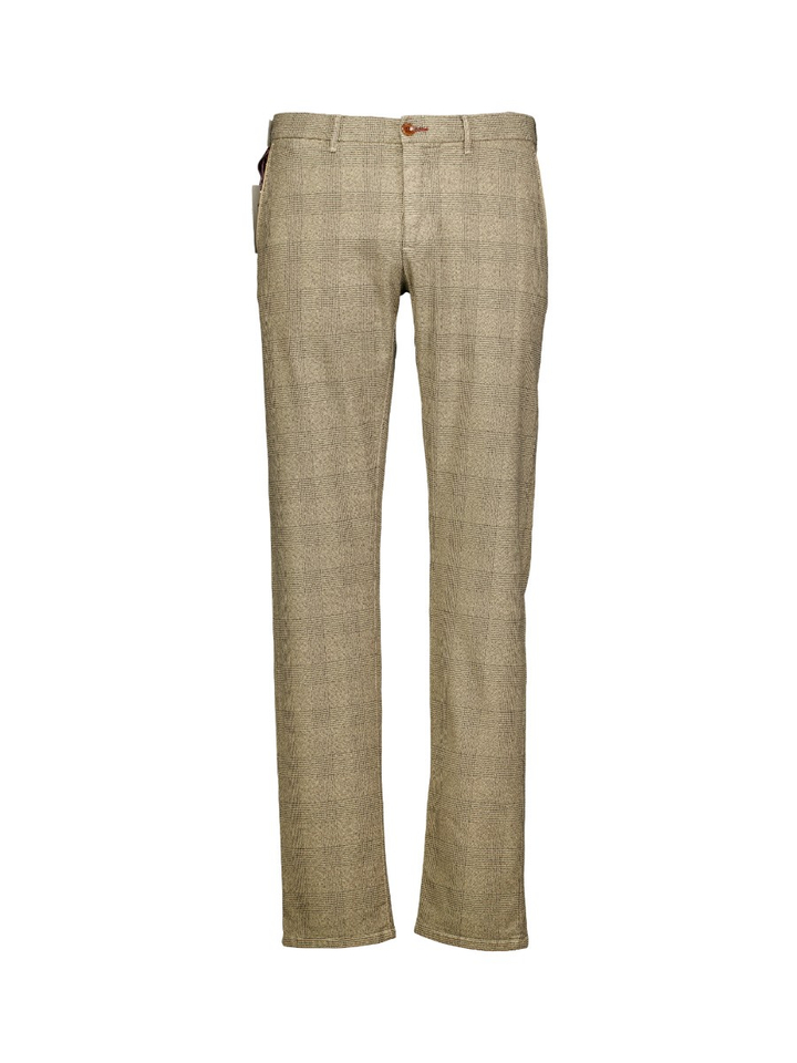 Beige geruite broek Atelier Noterman