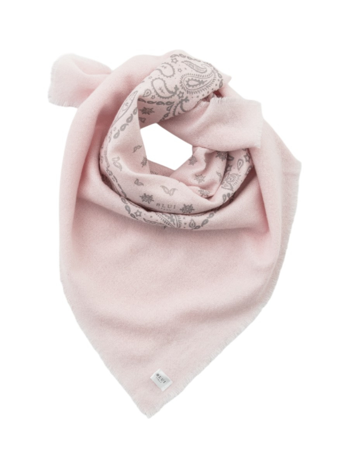 Roze sjaal met wol en kasjmier Blui