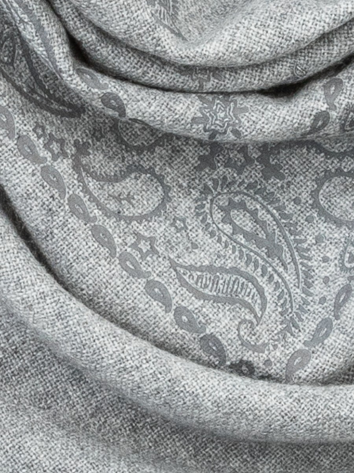 Grijze wollen sjaal Blui