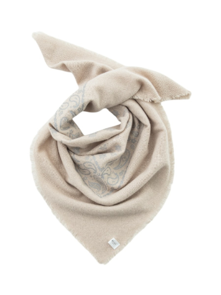 Licht beige wollen sjaal Blui