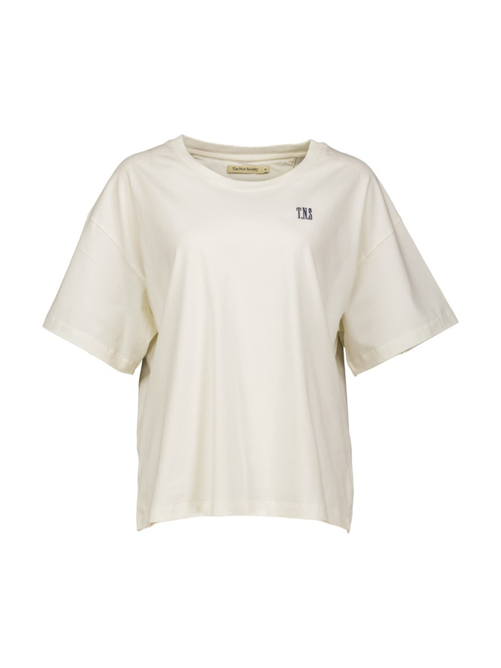 Ecrukleurige t-shirt Mocchi The New Society
