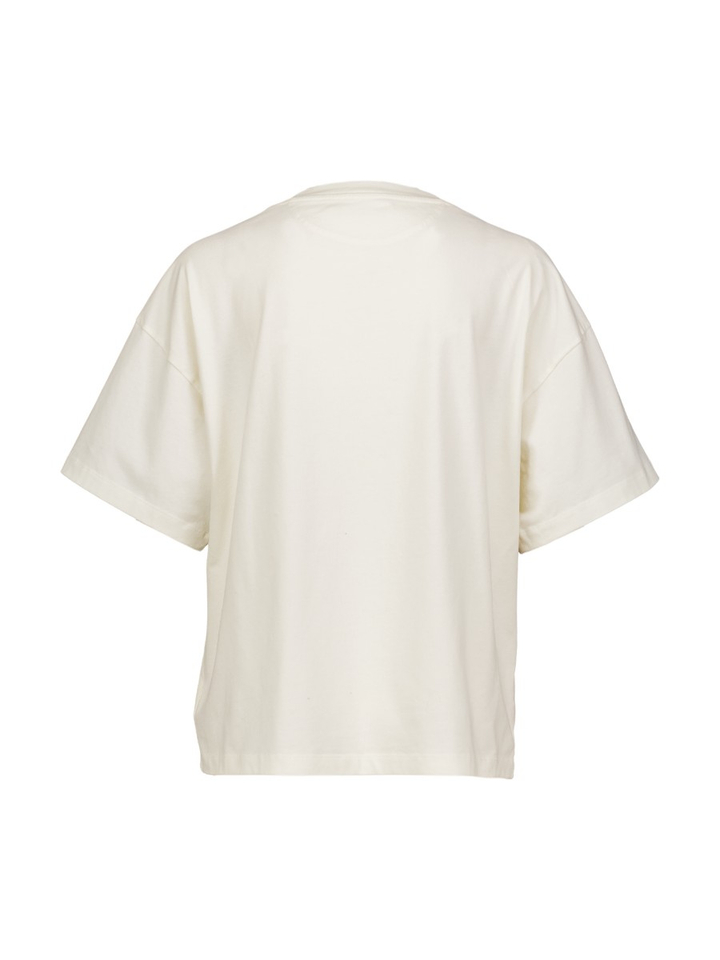 Ecrukleurige t-shirt Mocchi The New Society