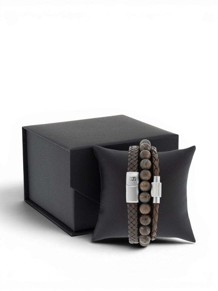 Gift Set Triple brown Steel And Barnett 