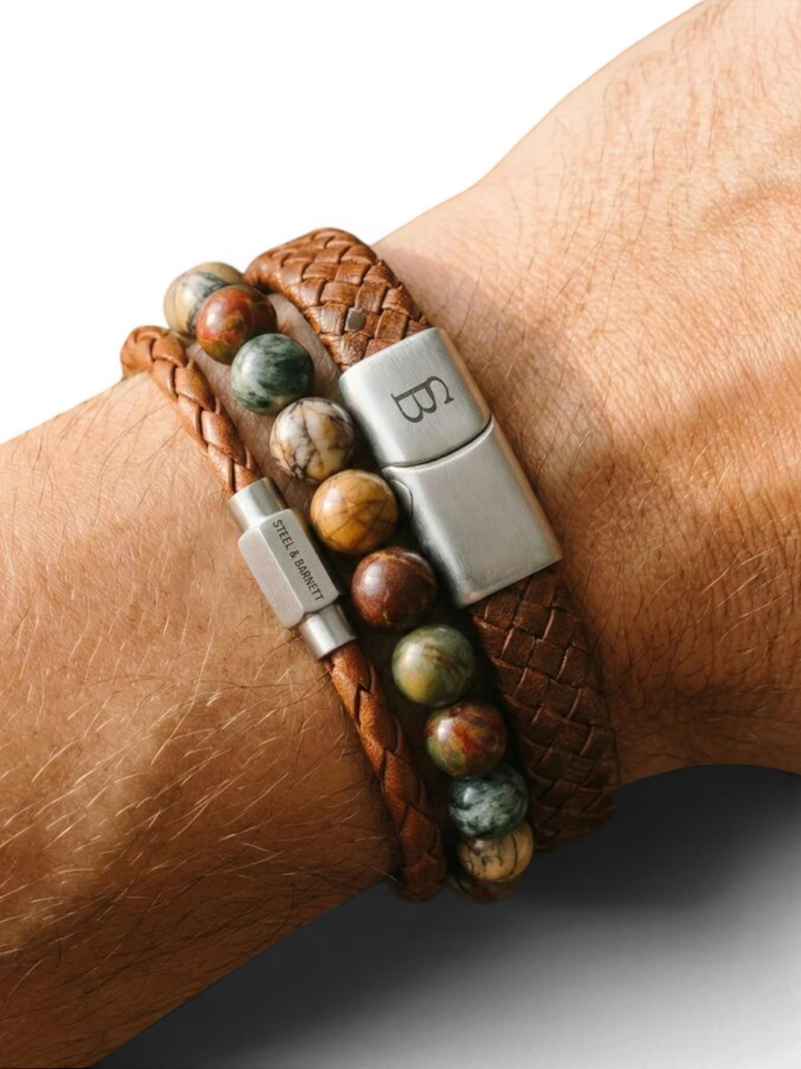 Gift Set Triple cognac Steel And Barnett 