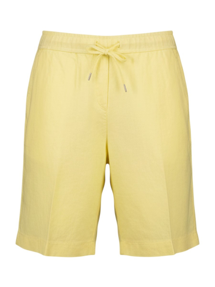 Gele linnen short Brax