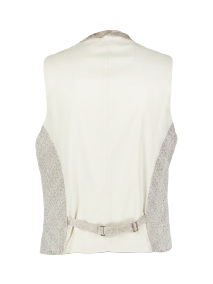 Beige ondervest met print Digel