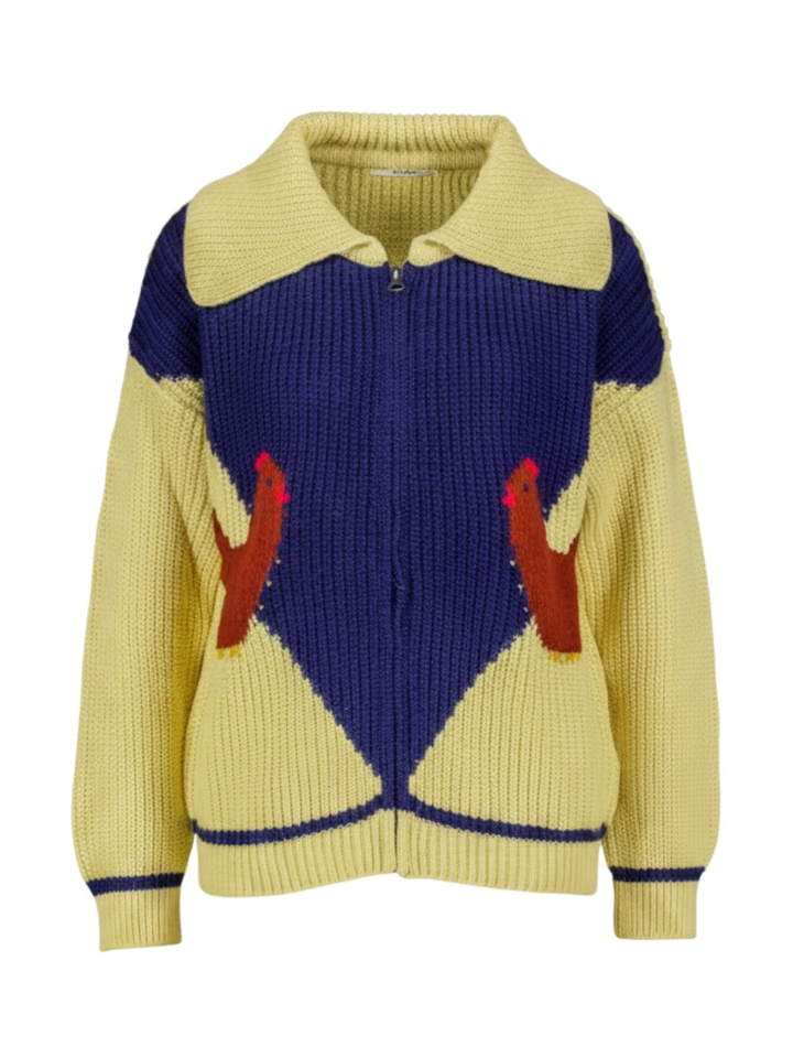 Multicolor gilet met lange rits Farm Amarillo Dr Bloom