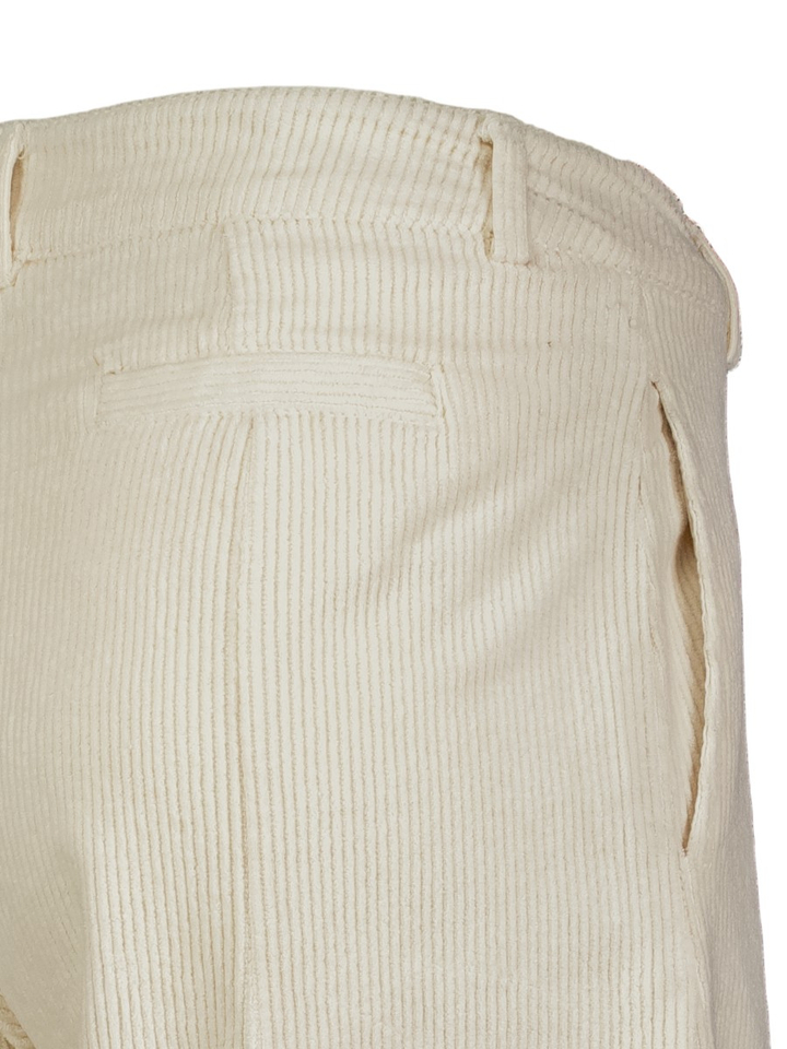 Beige ballon fit broek in ribfluweel Dado Amarillo DR Bloom