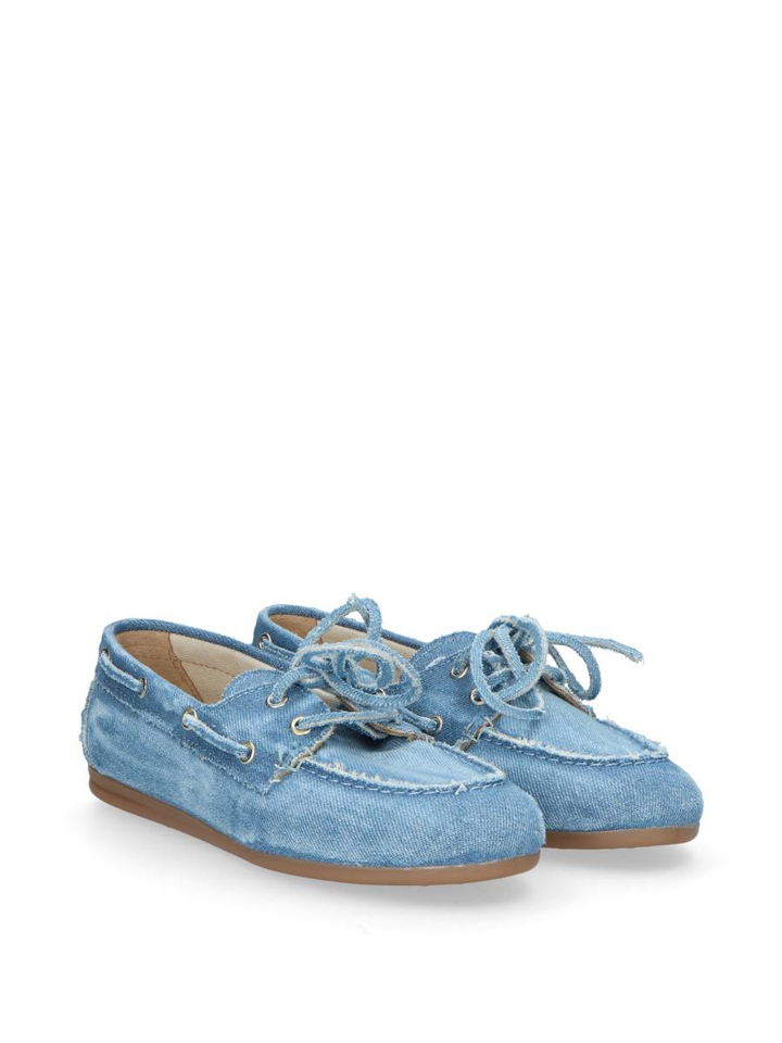 Lichtblauwe Boat Loafer Brushed Posa 