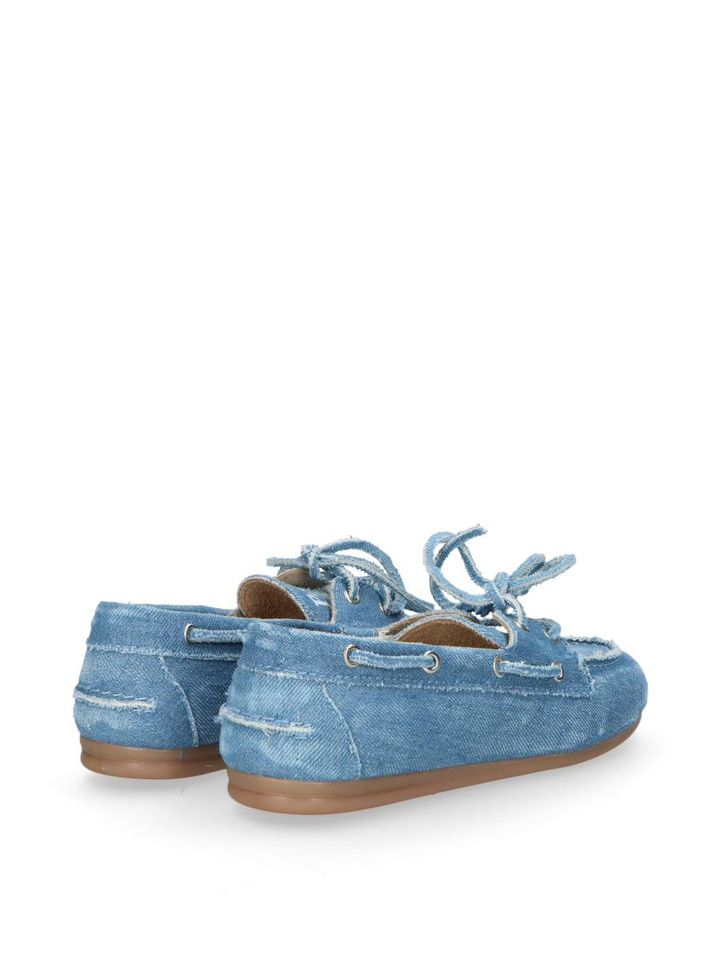 Lichtblauwe Boat Loafer Brushed Posa 