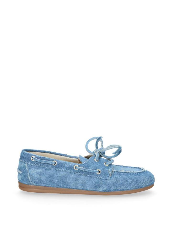 Lichtblauwe Boat Loafer Brushed Posa 