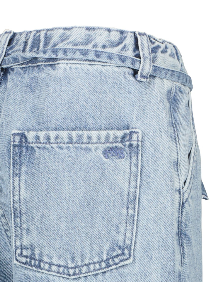 Blauwe jeans met bijpassende denim ceinture The New Society