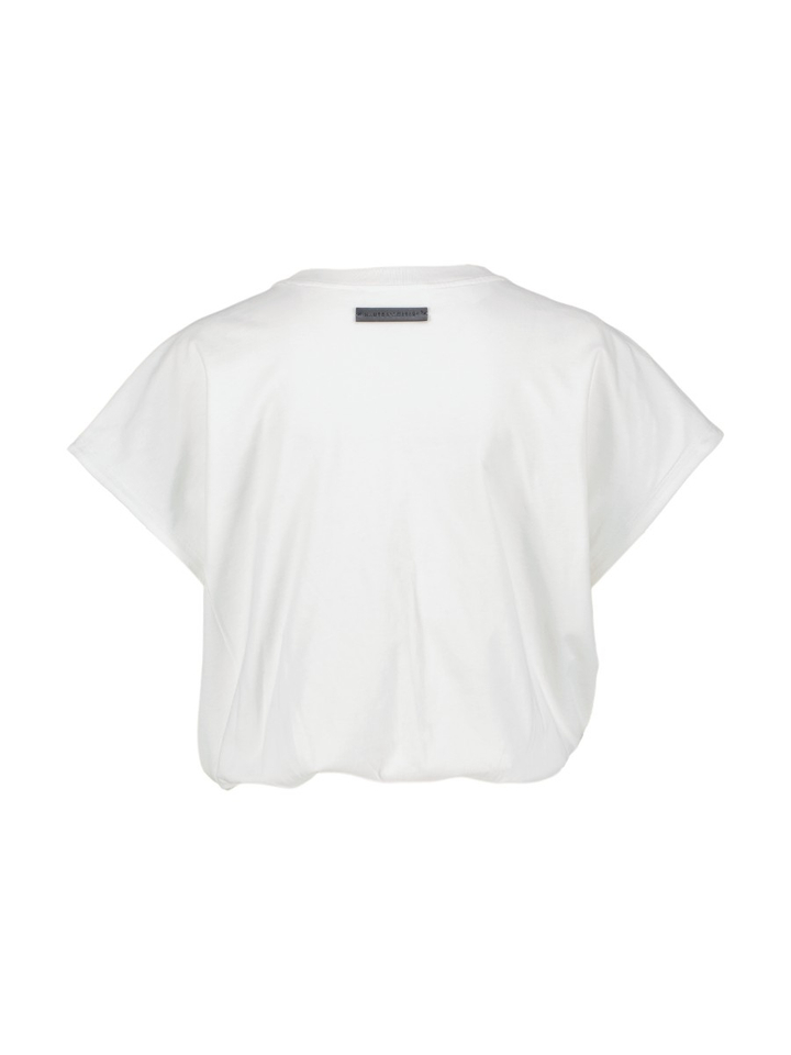 Witte korte T-shirt met ballon effect Haute L'amitie
