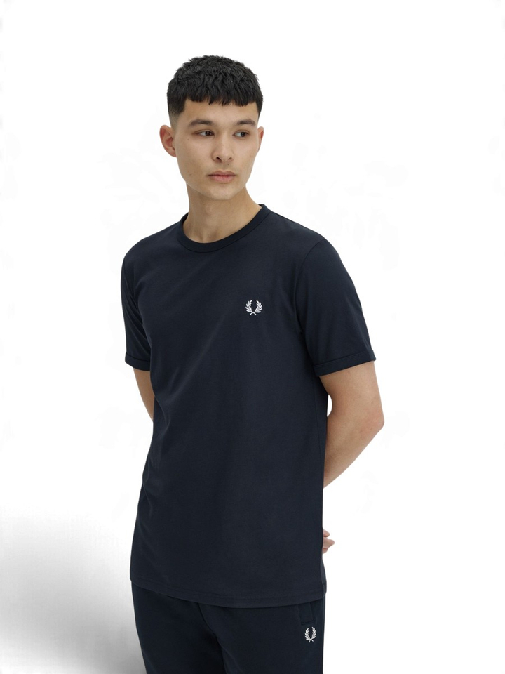 Blauwe t-shirt Fred Perry