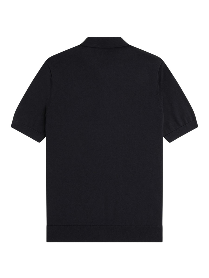 Gebreid polo met asymmetrisch ruitpatroon Fred Perry