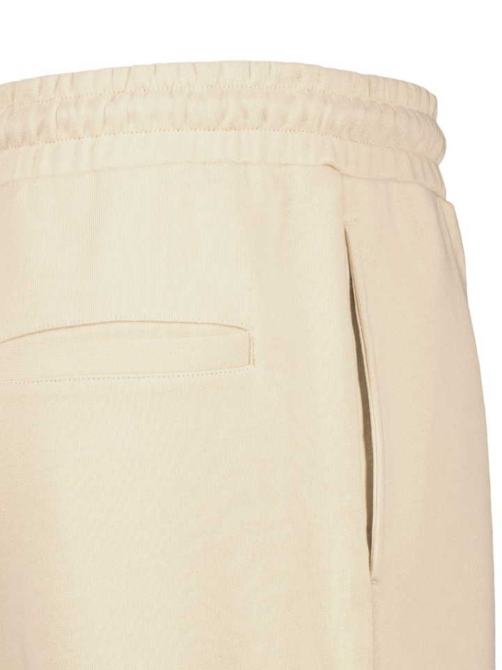 Beige katoenen short met zakken en elastische taille Lyle&Scott