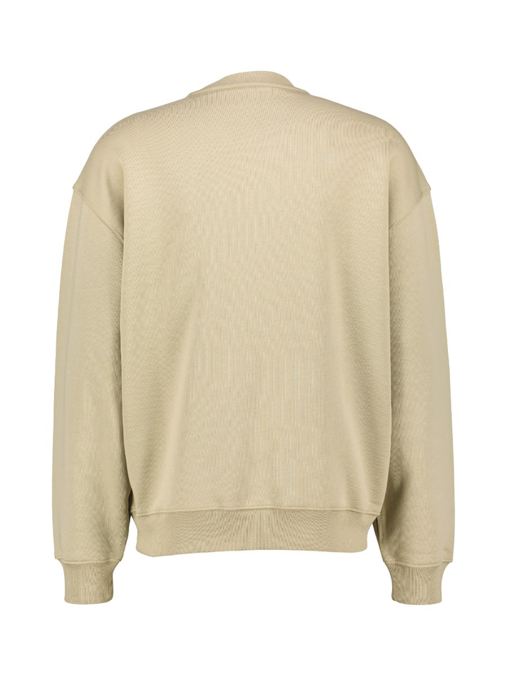 Olijfgroene sweater met ronde hals en lange mouwen Lyle&Scott
