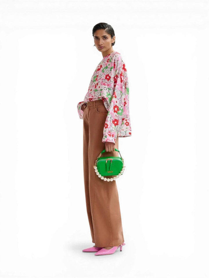 Oversized bloes met bloemenprint Janvier Essentiel 