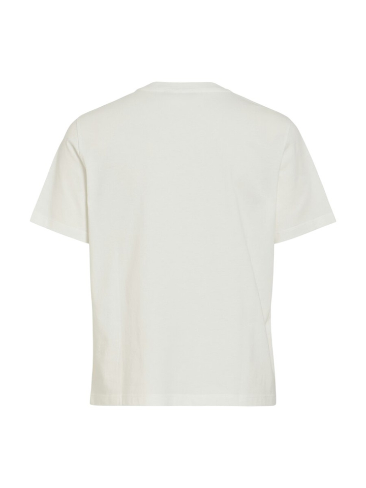 Witte T-shirt met citroen Vila