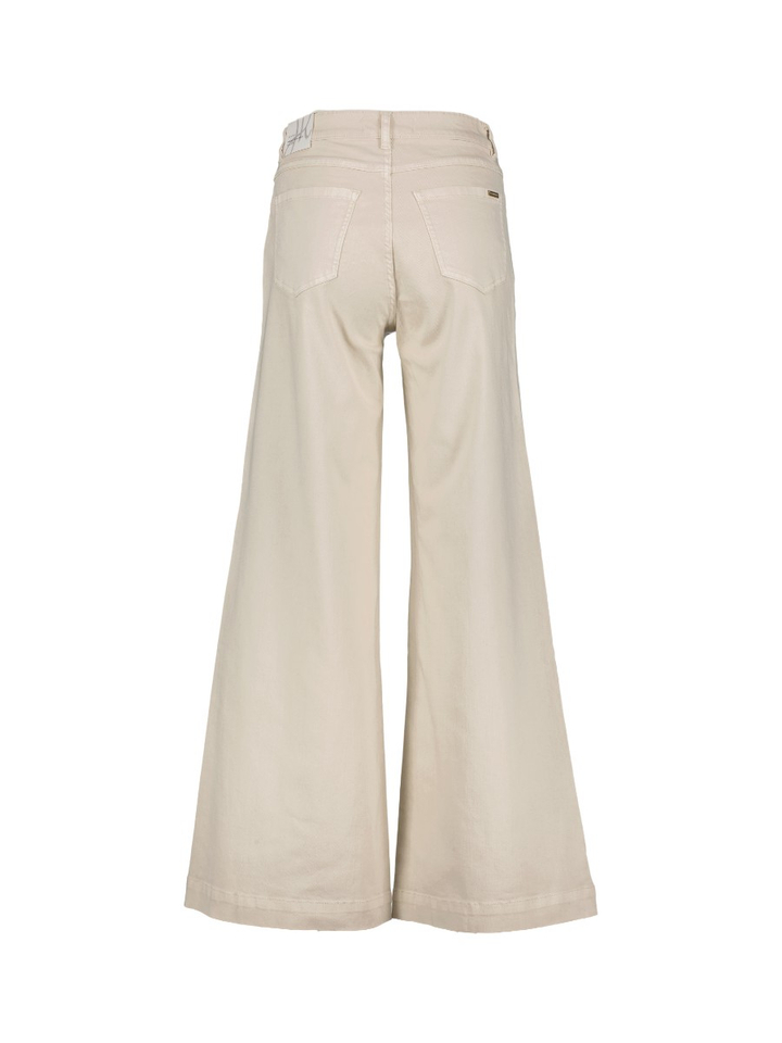 Ecru wide leg jeans met opgestikte zakken vooraan Joseph Ribkoff