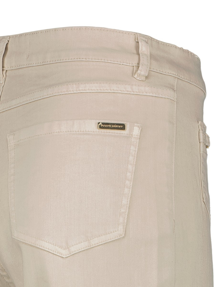 Ecru wide leg jeans met opgestikte zakken vooraan Joseph Ribkoff