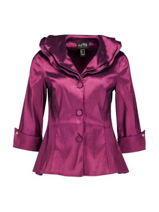 Fuchsia bloes met vormbare kraag Joseph Ribkoff
