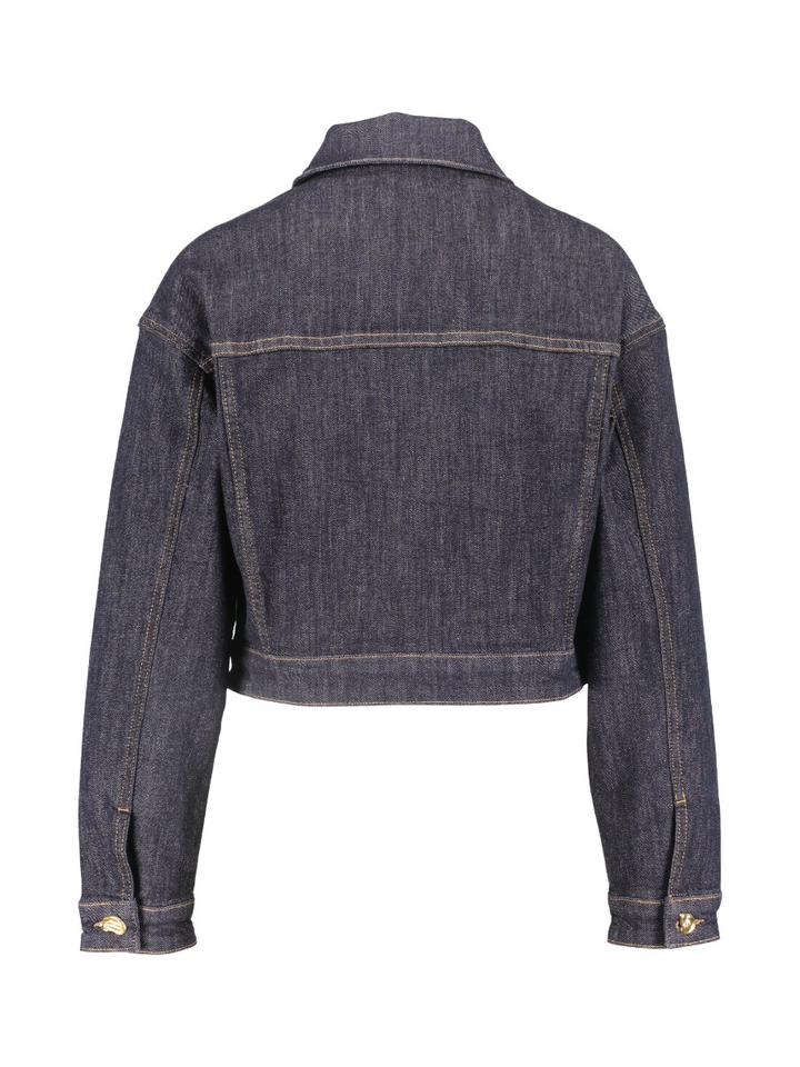 Zwarte jeansjas met sierlijke knopen Joseph Ribkoff