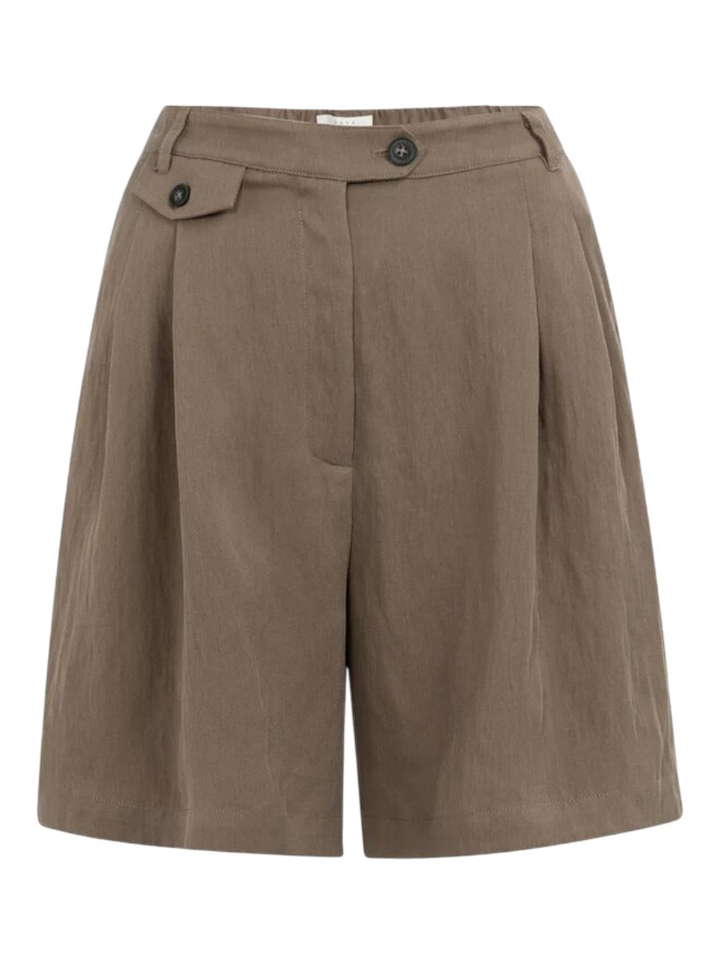 Bruine geweven bermudashort YAYA 