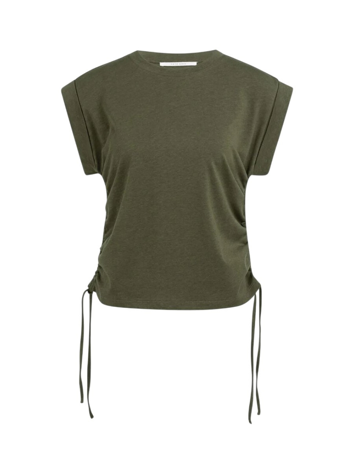 Kaki T-shirt met strop Yaya 