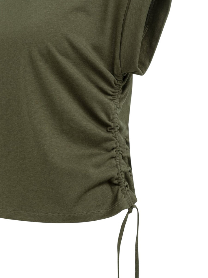 Kaki T-shirt met strop Yaya 