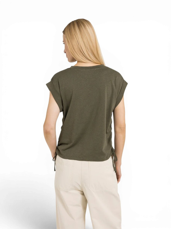 Kaki T-shirt met strop Yaya 