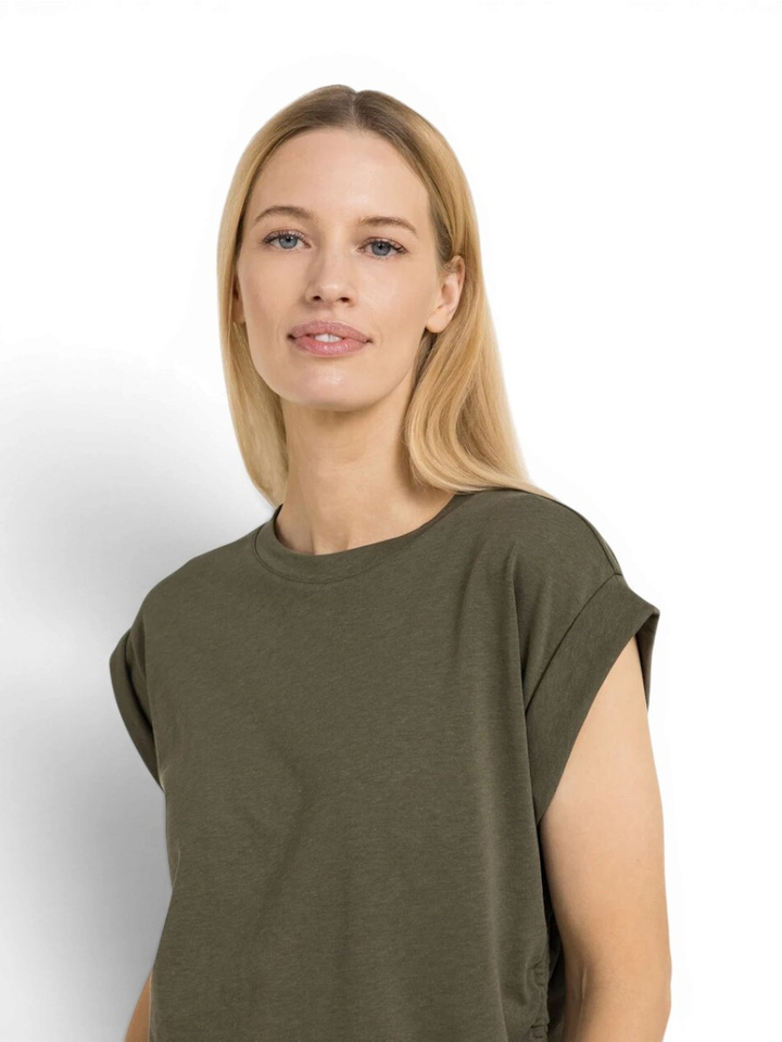 Kaki T-shirt met strop Yaya 